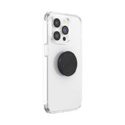 PopSockets Adhesive Phone Grip, Holder- Knurled Black