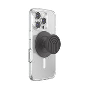 PopSockets Adhesive Phone Grip, Holder- Knurled Black