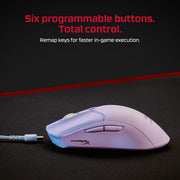 HyperX Pulsefire Haste 2 – Wireless Gaming Mouse- Ultra Lightweight, 61g, 100 Hour Battery Life, Dual Wireless Connectivity, Precision Sensor - Black