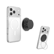 PopSockets Adhesive Phone Grip, Holder- Knurled Black