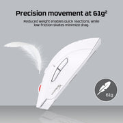 HyperX Pulsefire Haste 2 – Wireless Gaming Mouse- Ultra Lightweight, 61g, 100 Hour Battery Life, Dual Wireless Connectivity, Precision Sensor - Black