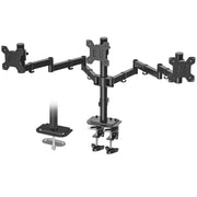 Suptek Dual LED LCD Monitor Stand up Desk Mount for 2 / Two Screens up to 32 inch Extra Tall 31.5" Pole Heavy Duty Fully Adjustable Stand Vertical Array (MD6802)