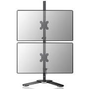 Suptek Dual LED LCD Monitor Stand up Desk Mount for 2 / Two Screens up to 32 inch Extra Tall 31.5" Pole Heavy Duty Fully Adjustable Stand Vertical Array (MD6802)