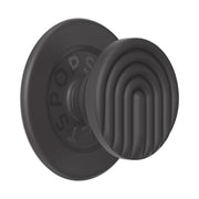 PopSockets Adhesive Phone Grip, Holder- Knurled Black
