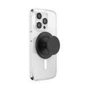 PopSockets Adhesive Phone Grip, Holder- Knurled Black