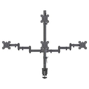 Suptek Dual LED LCD Monitor Stand up Desk Mount for 2 / Two Screens up to 32 inch Extra Tall 31.5" Pole Heavy Duty Fully Adjustable Stand Vertical Array (MD6802)