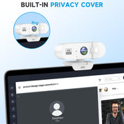 AOC 4K Webcam for PC, Streaming Computer Camera with Noise-Canceling Mic