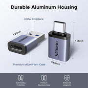 UGREEN USB to USB C Adapter Combo 4-Pack, 10Gbps Type C Converter