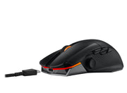 ASUS ROG Spatha X Wireless Gaming Mouse – MMO/MOBA Design, 12 Programmable Buttons, Right-Handed, 168g, Dual-Mode (Wired/2.4GHz), 19K DPI, up to 67Hr Battery, Magnetic Charging Dock, PC/Mac Support
