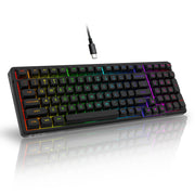 HUO JI E-Yooso Creamy Mechanical Keyboard Wired, RGB Backlit, White