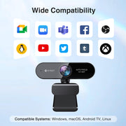 EMEET NOVA 4K Webcam for PC, Ultra 4K HD, PDAF Autofocus, Dual Omni Mics