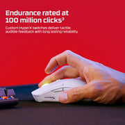 HyperX Pulsefire Haste 2 – Wireless Gaming Mouse- Ultra Lightweight, 61g, 100 Hour Battery Life, Dual Wireless Connectivity, Precision Sensor - Black