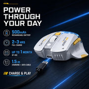 INPHIC A9 V2 Explorer Wireless Gaming Mouse, 12800 DPI Silent Mouse