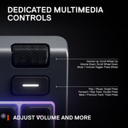 SteelSeries USB Apex 5 Hybrid Mechanical Gaming Keyboard – Per-Key RGB Illumination – Aircraft Grade Aluminum Alloy Frame – OLED Smart Display (Hybrid Blue Switch)