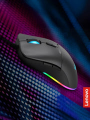 Lenovo 100 Wired USB Computer Mouse for PC, Laptop, Computer with Windows - Full-Size - Ambidextrous Design - 3 Buttons - Red Optical Sensor – Black