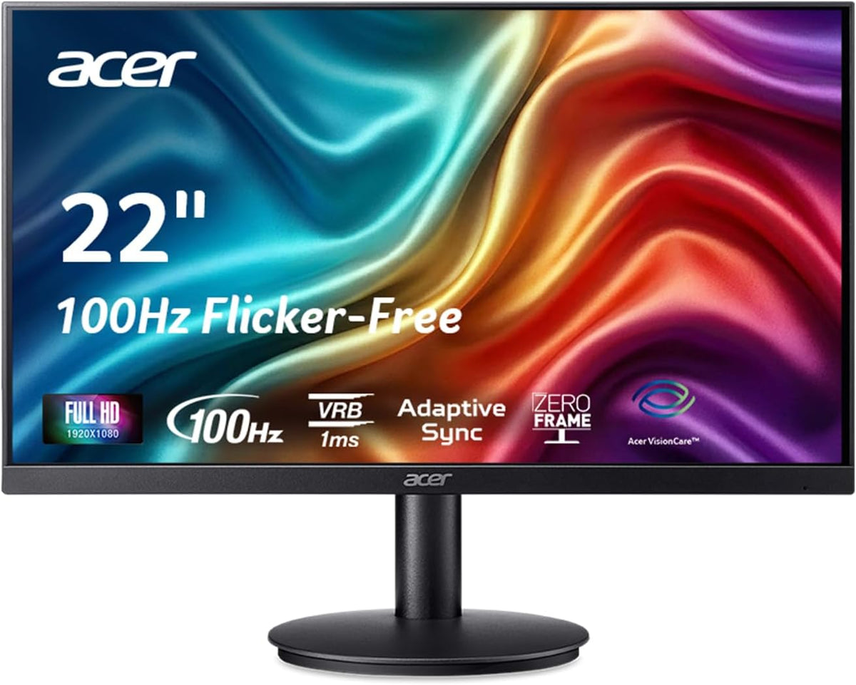 Acer 21.5in FHD 1920x1080 100Hz Office Monitor KB220Q H2bi