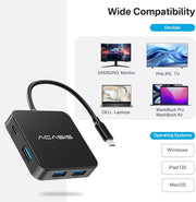 ACASIS USB C Hub 10Gbps, USB C to 4K 60Hz HDMI Adapter for Laptop/MacBook