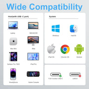USB C Hub 6-in-1 USB Hub, 4K HDMI USB-C Multiport Adapter