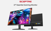 Sceptre 24-inch Prime Monitor Thin 1080p LED Monitor 99% sRGB 2x HDMI VGA Build-in Speakers, Machine Black (E248W-19203R 2025 Series)