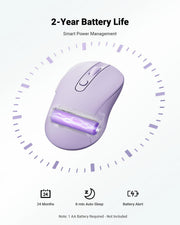 wegear USB Wireless Mouse for Laptop PC Mac, 2.4GHz Cordless Mouse-Black