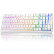 AULA F99 Wireless Mechanical Keyboard,Gasket Structure Hot Swappable Custom Keyboard,RGB Backlit,Creamy Sound,Side Printed PBT Keycaps,2.4GHz/USB-C/BT5.0 Computer Gaming Keyboards