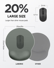 Mouse Pad with Wrist Rest for Desktop Large Ergonomic Mouse Mat(Black)