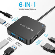 ACASIS USB C Hub 10Gbps, USB C to 4K 60Hz HDMI Adapter for Laptop/MacBook