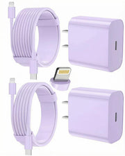 iPhone Charger Fast Charging, USB C Charger Block, 6FT/10FT Lightning Cable