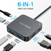 ACASIS USB C Hub 10Gbps, USB C to 4K 60Hz HDMI Adapter for Laptop/MacBook