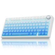 AULA F75 Pro Wireless Mechanical Keyboard,75% Hot Swappable Custom Keyboard with Knob,RGB Backlit,Pre-lubed Reaper Switches,Side Printed PBT Keycaps,2.4GHz/USB-C/BT5.0 Mechanical Gaming Keyboards