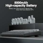 AULA F99 Wireless Mechanical Keyboard,Gasket Structure Hot Swappable Custom Keyboard,RGB Backlit,Creamy Sound,Side Printed PBT Keycaps,2.4GHz/USB-C/BT5.0 Computer Gaming Keyboards