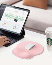 Mouse Pad with Wrist Rest for Desktop Large Ergonomic Mouse Mat(Black)