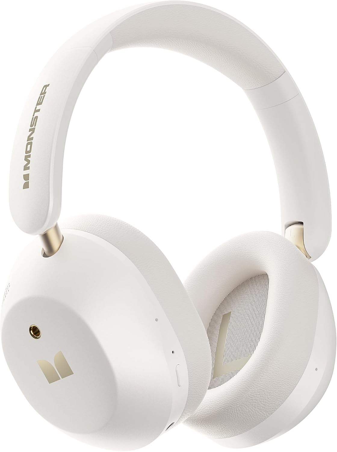 Monster Persona 6th ANC Active Noise Cancelling Headphones, Bluetooth Headphones Over Ear with Bluetooth 6.0, 60H Playtime, HiFi Stereo Audio, 3 EQ Modes, Wireless Headphones for Work Travel, White