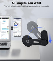 CloudValley Adjustable Laptop Stand, Magnetic Phone Holder