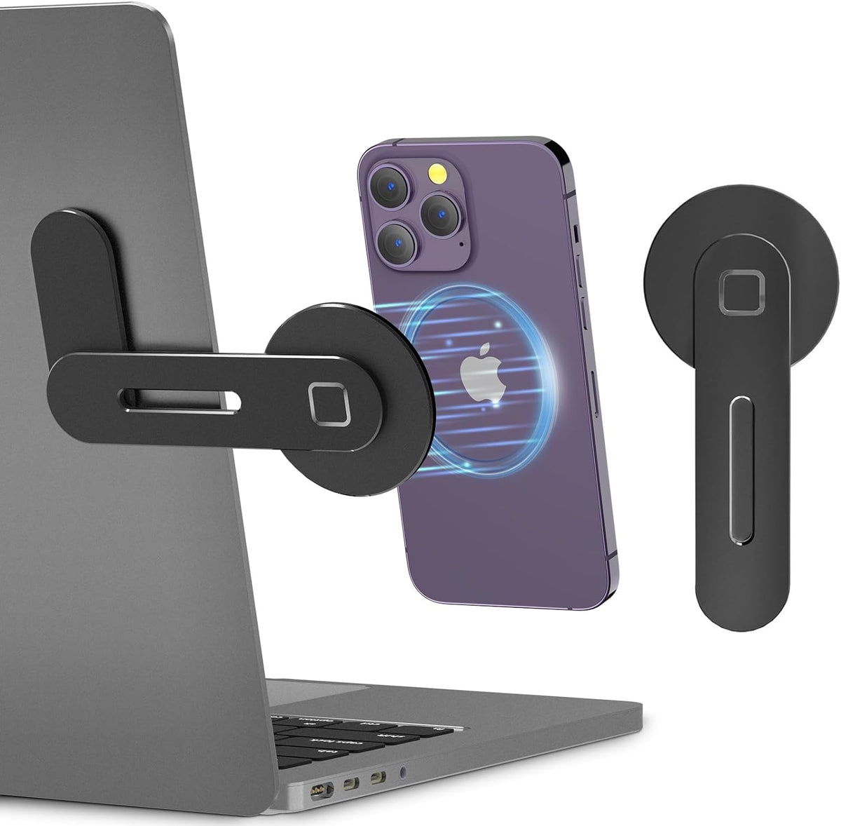 CloudValley Adjustable Laptop Stand, Magnetic Phone Holder