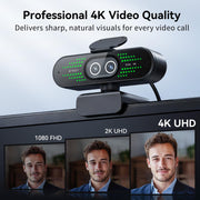 EMEET NOVA 4K Webcam for PC, Ultra 4K HD, PDAF Autofocus, Dual Omni Mics