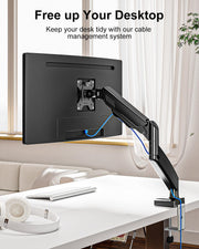 Dual Monitor Arm Desk Mount Fits Max 32 inch Screens, Holds 4.4 to 19.8lbs