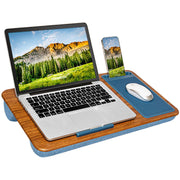LAPGEAR Home Office Pro Lap Desk - Black Carbon, Fits 15.6” Laptops