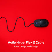 HyperX Pulsefire Haste 2 – Wireless Gaming Mouse- Ultra Lightweight, 61g, 100 Hour Battery Life, Dual Wireless Connectivity, Precision Sensor - Black