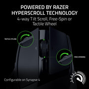 Razer Basilisk V3 X HyperSpeed Customizable Wireless Gaming Mouse, Black