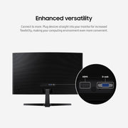 Samsung 27" Essential S3 (S36GD) Series FHD 1800R Curved Computer Monitor