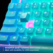 SteelSeries USB Apex 5 Hybrid Mechanical Gaming Keyboard – Per-Key RGB Illumination – Aircraft Grade Aluminum Alloy Frame – OLED Smart Display (Hybrid Blue Switch)