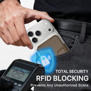 for MagSafe Wallet, Magnetic Phone Wallet RFID Blocking, Minimalist