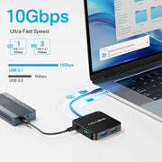 ACASIS USB C Hub 10Gbps, USB C to 4K 60Hz HDMI Adapter for Laptop/MacBook