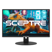 Sceptre 24-inch Prime Monitor Thin 1080p LED Monitor 99% sRGB 2x HDMI VGA Build-in Speakers, Machine Black (E248W-19203R 2025 Series)