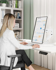 Dual Monitor Arm Desk Mount Fits Max 32 inch Screens, Holds 4.4 to 19.8lbs