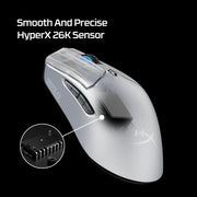 HyperX Pulsefire Haste 2 – Wireless Gaming Mouse- Ultra Lightweight, 61g, 100 Hour Battery Life, Dual Wireless Connectivity, Precision Sensor - Black
