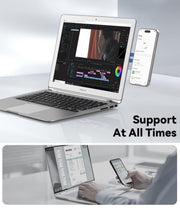 CloudValley Adjustable Laptop Stand, Magnetic Phone Holder