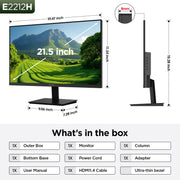 KOORUI 24" FHD IPS PC Monitor, 144Hz Adaptive Sync, Eye Care, Tilt Adjustable, HDMI & VGA, VESA Mount for Home Office, Streaming and Casual Gaming