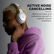 Raycon The Everyday Wireless Bluetooth Over Ear Headphones, with Active Noise Cancelling, Awareness Mode and Built in Microphone, IPX 4 Water Resistance, 40 Hours of Battery Life (Black)